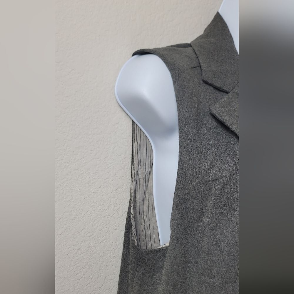 Cabi Over The Moon Grey Single Button Vest - image 4
